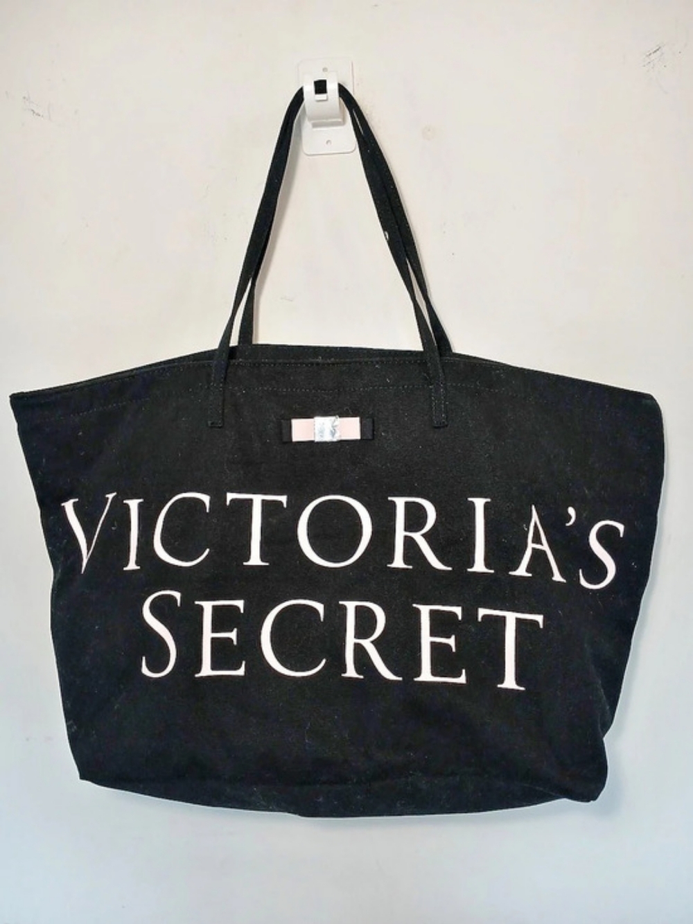 Victoria's Secret Black Bow Tote Bag